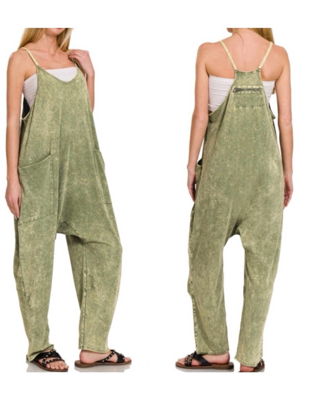 Women’s Washed Oversized Jumpsuit